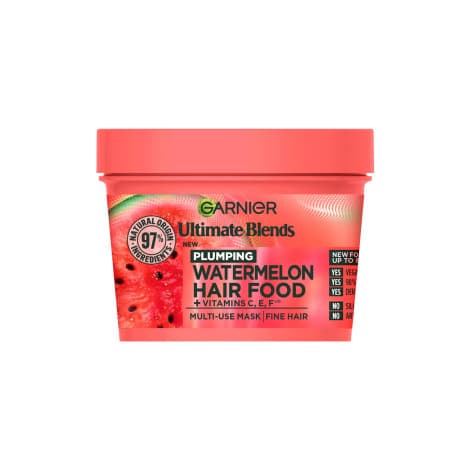Garnier Ultimate Blends Plumping Watermelon Hair Food + Vitamin C, E, F Multi-Use Mask 400ml